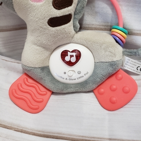 Moni Zebra Plush Musical Toy Soother Teether Sensory Embroidered 7 Inch - Picture 4 of 8